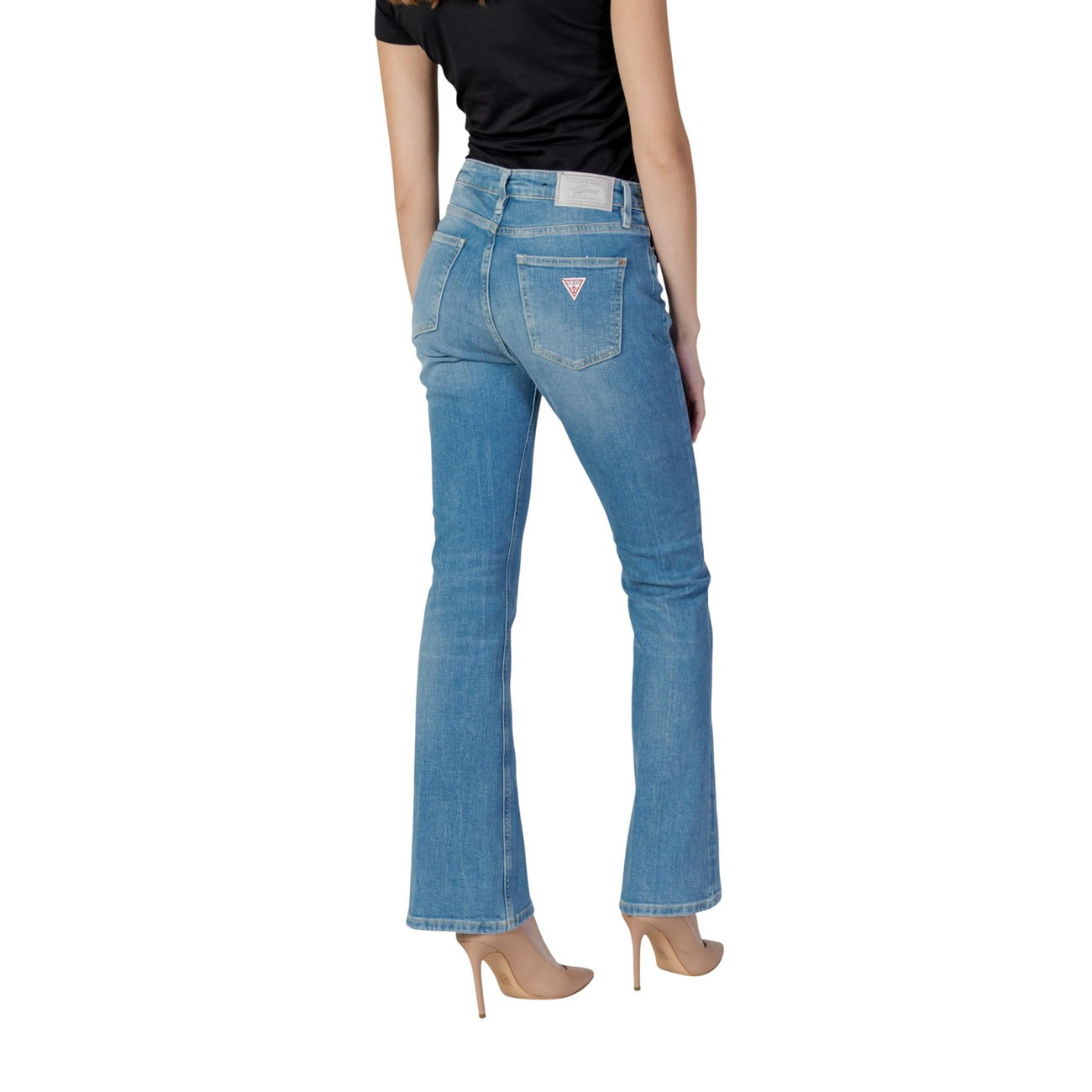 Guess Damen Jeans Azurblau – Femininer Flare Fit mit modernem Denim-Style